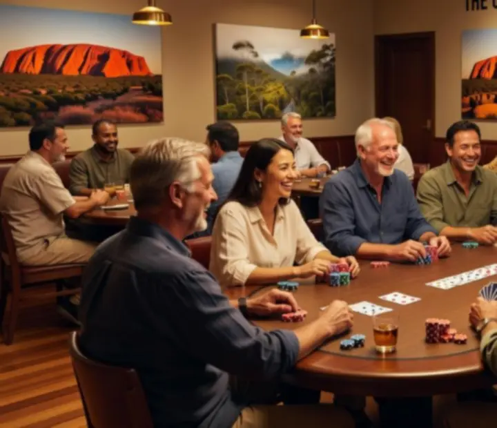 Group of players enjoying a social offline poker session at Dealtand Hearth